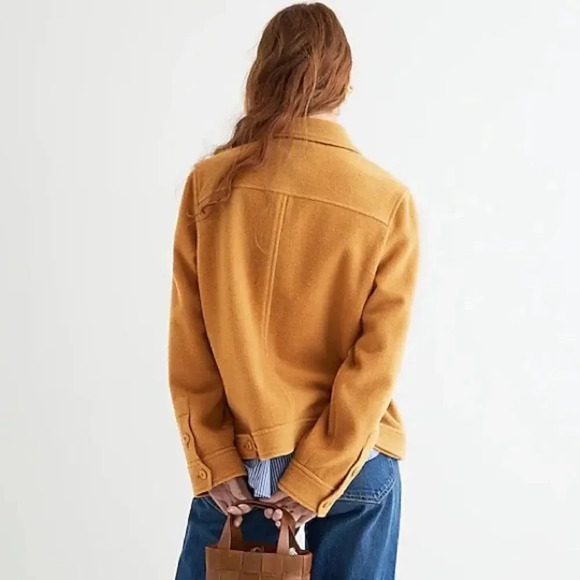 Jcrew Camel Color Shirt-jacket in stretch wool - Picture 6 of 15